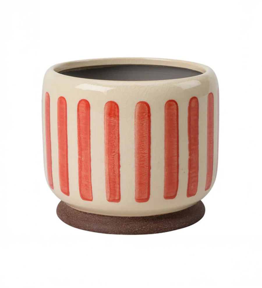 Red Stripe Pot