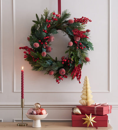 A Very Berry Christmas Artificial Wreath