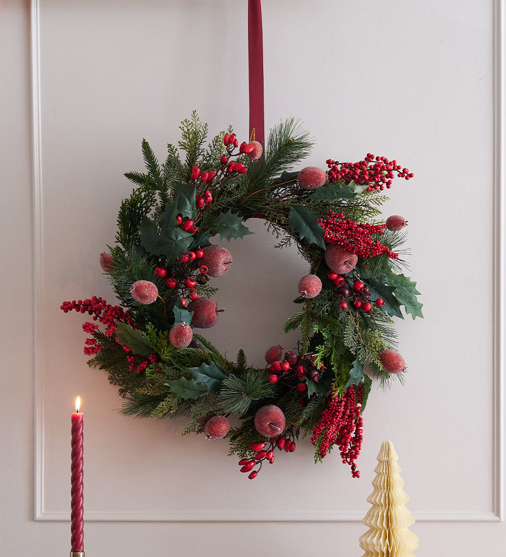 A Very Berry Christmas Artificial Wreath