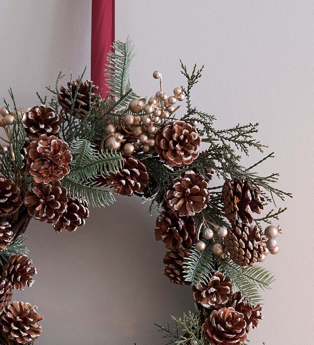 A Very Scandi Christmas Artificial Wreath